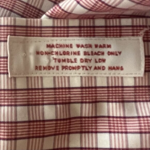 Brooks Brothers Mens Button Down Shirt Pink Traditional Fit Size 16 1/2 - Picture 7 of 7